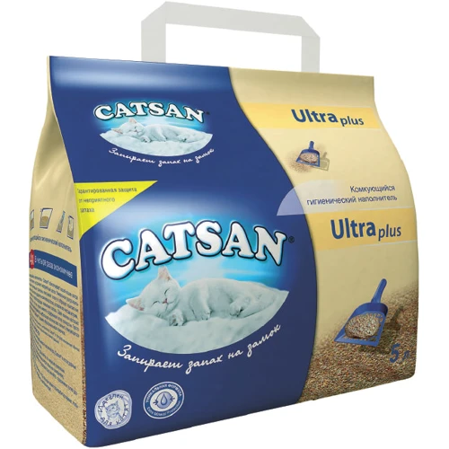 Наполнитель туалетов для кошек Catsan Ultra plus 5.2 кг (5 л) (4008429022128)