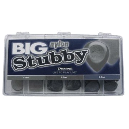 Медиатор Набор медиаторов DUNLOP 4450 NYLON BIG STUBBY CABINET: Форма медиатора Jazz