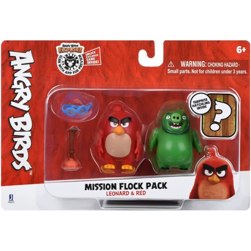 Набор Jazwares Angry Birds ANB Mission Flock Ред та Леонард (ANB0010): Тип Набор игровых фигурок