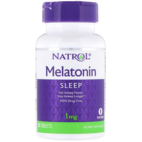Natrol Melatonin, 1 mg, 90 Tablets (NTL-00465)