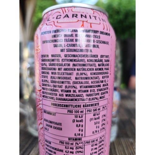 Напій енергетичний (без цукру) Monster Energy Ultra Strawberry Dreams 500 ml