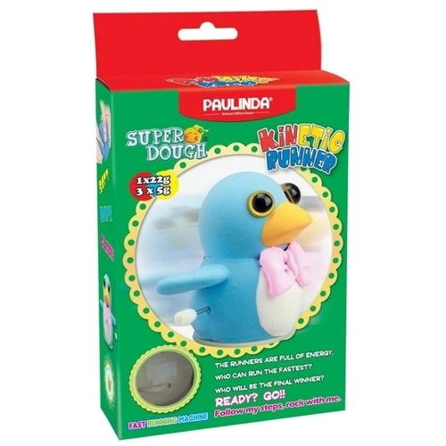 Масса для лепки Paulinda Super Dough Running Race Пингвин заводной механизм PL-081183-1