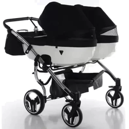 Универсальная коляска для двойни 2 в 1 Junama Diamond S-line Duo 03, черный (JD-SL-DUO-03): Количество блоков 2