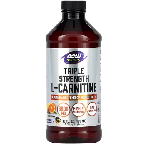 NOW Foods L-Carnitine Liquid 3000 mg 473 ml / 31 servings / Citrus