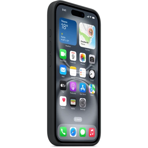 Чехол для iPhone Apple iPhone 16 Silicone Case with MagSafe - Black (MYY13ZM/A) фото 5