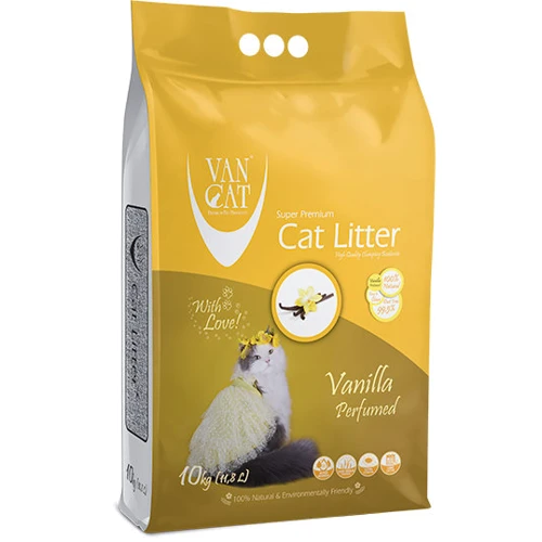 Наповнювач для котячого туалету Van Cat Vanilla бентонітовий 10 кг (8699245856392)