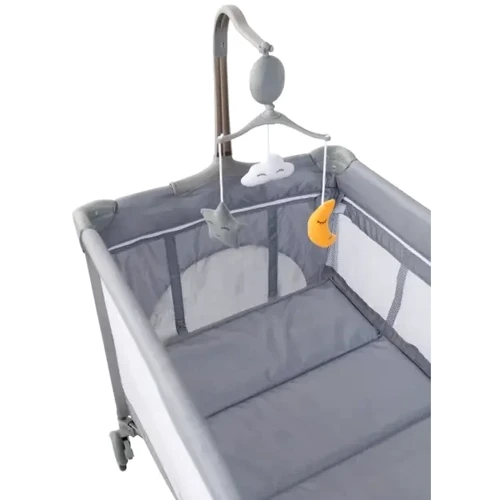 Манеж-кроватка FreeON со вторым ярусом Elephants (81514)