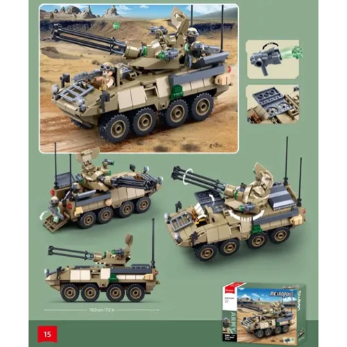 Конструктор SLUBAN Бронетранспортер 320 деталей (M38-B1258)