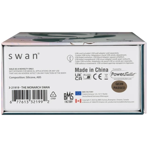 Вакуумный вибратор Swan The Monarch Swan Teal