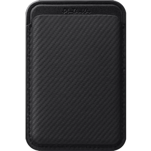 Чехол для iPhone Pitaka Magnetic Woven Wallet Black/Grey (MWW2401)