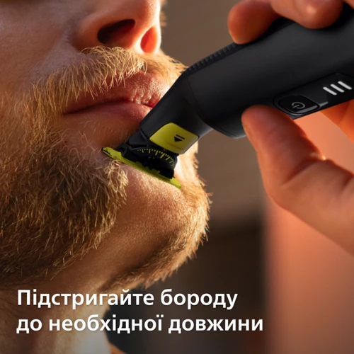 Philips OneBlade Pro 360 QP6542/15: Особенности Индикатор заряда, С насадками, Влажная очистка, Беспроводной