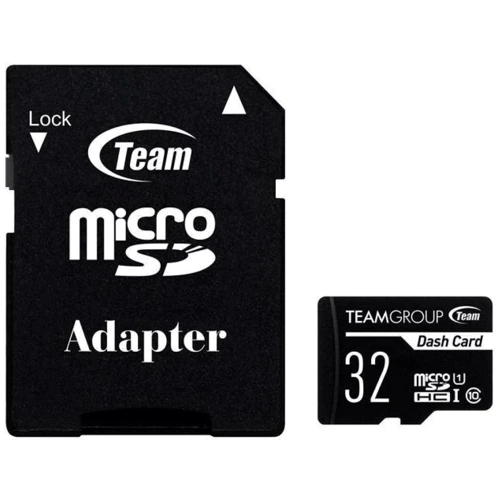 Карта памяти Team 32GB microSDHC Class 10 UHS-I U1 High + adapter (TDUSDH32GUHS03): Класс карты U1, Class 10, UHS-I