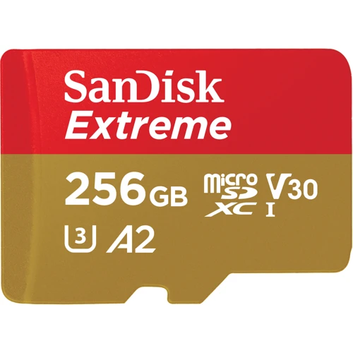 Карта пам'яті SanDisk 256GB microSDXC Class 10 UHS-I U3 V30 A2 Extreme (SDSQXAV-256G-GN6MN)