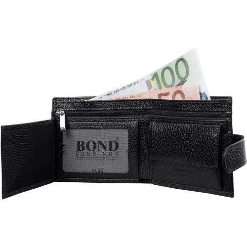 Мужское портмоне Bond черное (SHI501-281): Пол Мужской