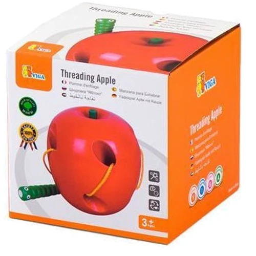 Дерев'яне шнурівка Viga Toys Яблучко (56276): Тип шнуровка
