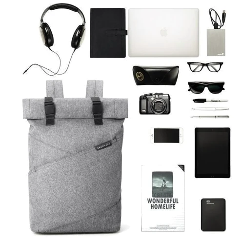 Bagsmart Backpack Light Grey (BM0140006A008) for MacBook 15" фото 9