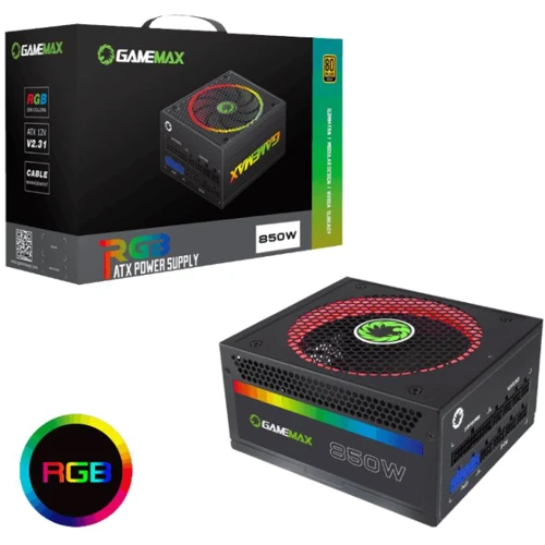 Блок питания GameMax RGB850: Вентилятор нижней стенки 140 мм