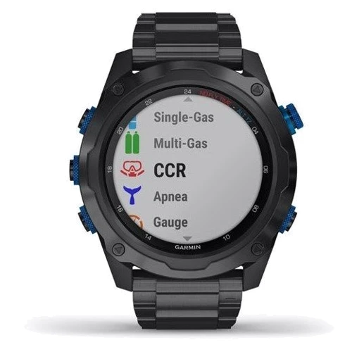 Смарт-часы Garmin Descent Mk2i Bundle Titanium Carbon Grey w. Titanium Band w. Descent T1 (010-02132-12): Цвет ремешка черный