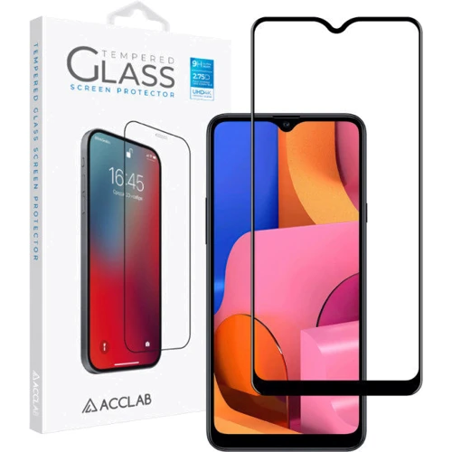 Аксесуар для смартфона ACCLAB Tempered Glass Full Glue Black for Samsung A207 Galaxy A20s