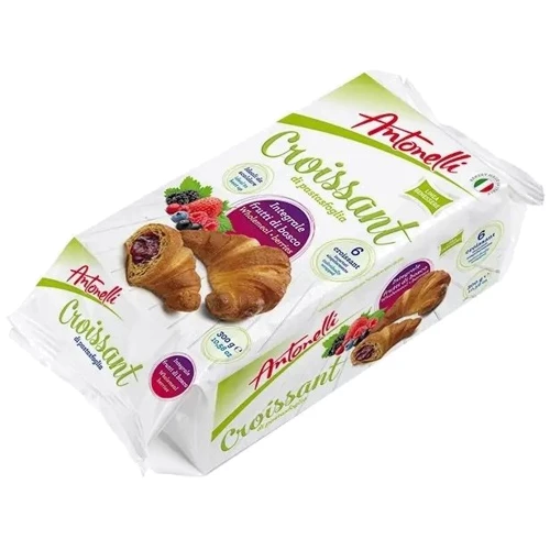 Круассаны Antonelli Frutti di Bosco цельнозерновые с начинкой из лесных ягод 300 г (800237100047)