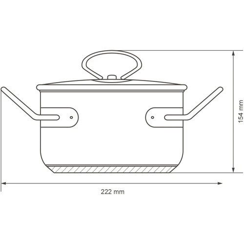 Кастрюля VINZER Mini series 14 см 1.2 л (50087): Объем, л 1.2
