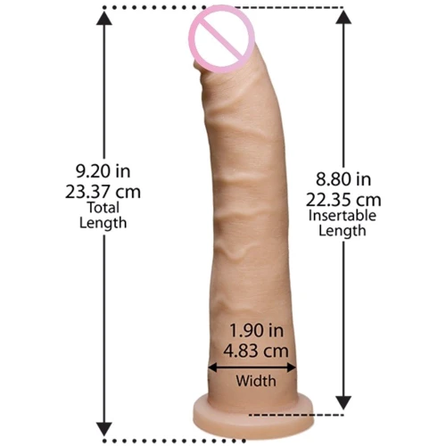 Фалоімітатор Platinum Tru Ride Slim 9, 22х5 см