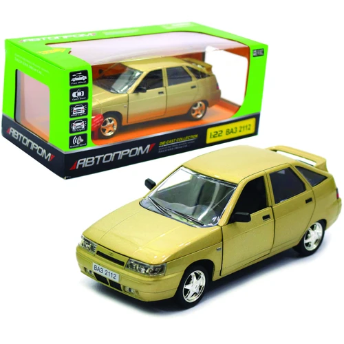 Машинка металл 2112 АВТОПРОМ, 1:22 ВАЗ 2112, 3 цвета