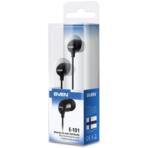 Наушники SVEN E-101 Black: Тип крепления без креплений