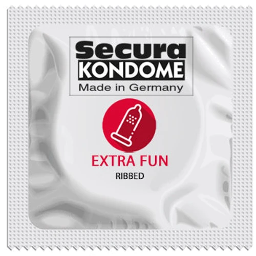 Ребристые презервативы Secura - Extra Fun, №100