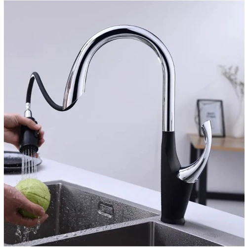 Смеситель для кухонной мойки "Лебедь" Nett SWB-435 Black