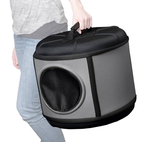 Домик-переноска K&H Pet Products Mod Capsule для собак и кошек 43x43x39 см (5153): Материал Ткань, Пластик