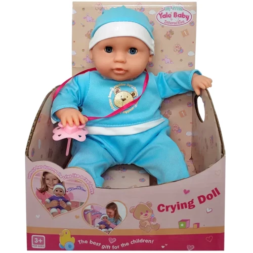 Пупс Yale Baby М'якозабивний музичний 4 види YL1715F/G: Висота, см 30