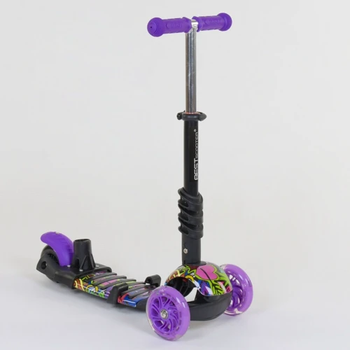 Самокат дитячий 5 в 1 Best Scooter Сонечко фіолетовий (13400): Максимальне допустиме навантаження, кг 30