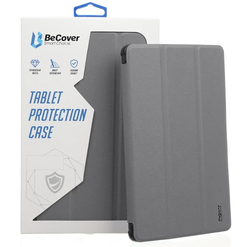 Аксессуар для iPad BeCover Case Book Soft Edge with Pencil mount Gray (706820) for iPad Air 2020/iPad Air 2022