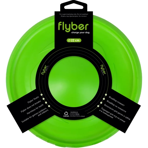Летающая тарелка Collar Flyber 22 см салатовая (62175) фото 5