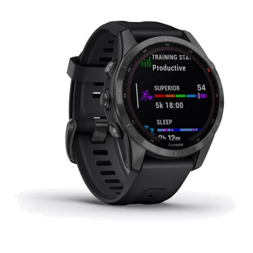 Смарт-часы Garmin Fenix 7S Sapphire Solar Carbon Grey DLC Titanium with Black Band (010-02539-25): Производитель Garmin