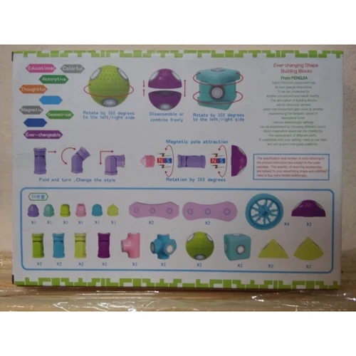Магнитный конструктор Magnetic Blocks (FJ3088/3388) 2 вида фото 6
