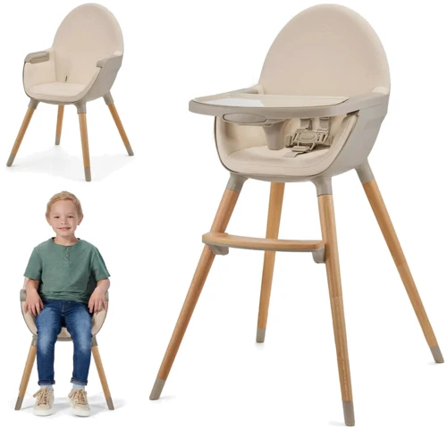 Стульчик для кормления 2 в 1 Kinderkraft Fini 2 Beige (KHFINI02BEG0000): Тип классический стульчик