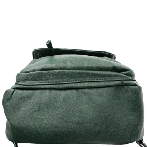 Женский рюкзак Amelie Galanti зеленый (A971163-green): Фактура Матовая, Гладкая