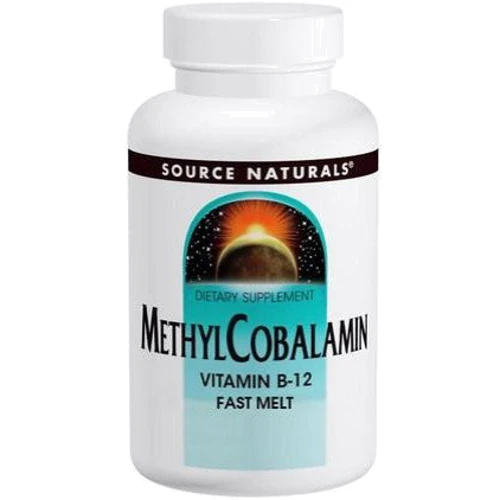 Source Naturals B-12 Fast Melt 5 mg 60 Tabs Витамин B12 метилкобаламин