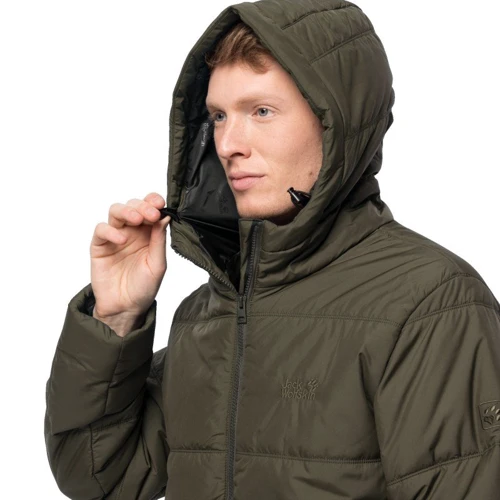 Куртка Jack Wolfskin North York Jacket 1206381-4144 52 серо-зеленая зимняя с капюшоном: Подкладка На подкладке