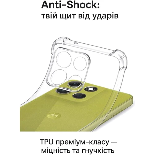 Чохол для телефона BeCover TPU Case Anti-Shock Clear для Motorola G86 (713803)