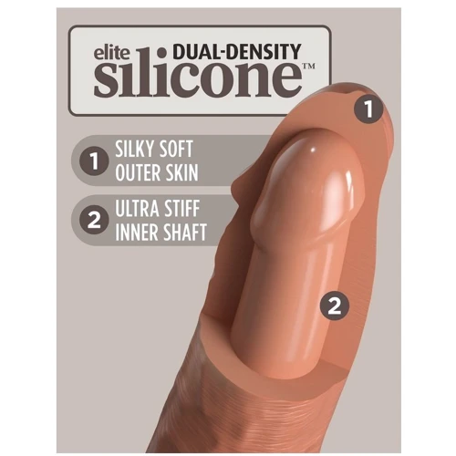 Фаллоимитатор Pipedream King Cock Elite 6" Silicone Dual Density Cock Tan (PD577022)