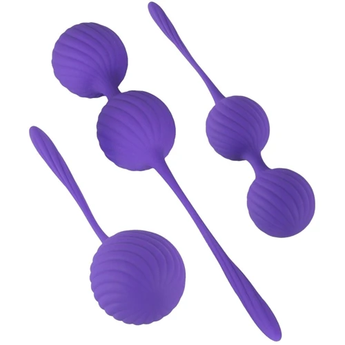 Набор из 3 ребристых вагинальных шариков Orion Sweet Smile 3 Kegel Training Balls