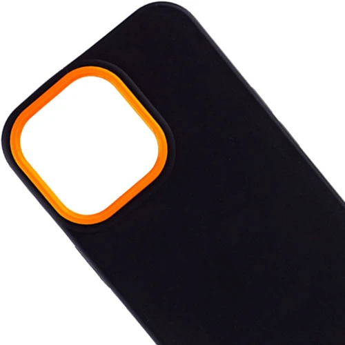 Чехол для iPhone Mobile Case TPU+PC Bichromatic Black / Orange for iPhone 13 Pro Max: Цвет черный
