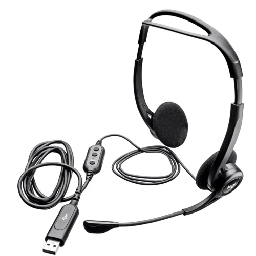 Навушники Logitech PC Headset 960 USB, OEM (981-000100): Тип кріплення оголовние