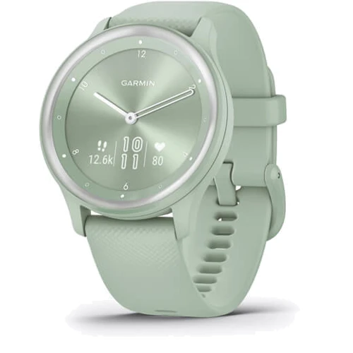 Смарт-годинник Garmin Vivomove Sport Cool Mint Case та Silicone Band з Silver Accents (010-02566-03)