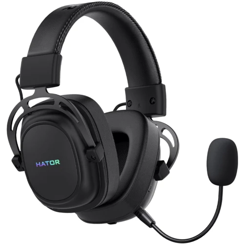 Навушники Hator Hypergang Wireless Tri-mode Black (HTA-850): Тип конструкції полноразмерные