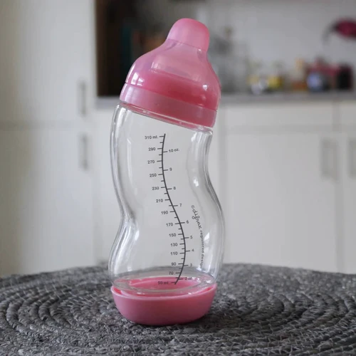 Стеклянная антиколиковая бутылочка Difrax S-bottle Wide с силиконовой соской 310 мл White (737FE White) фото 8