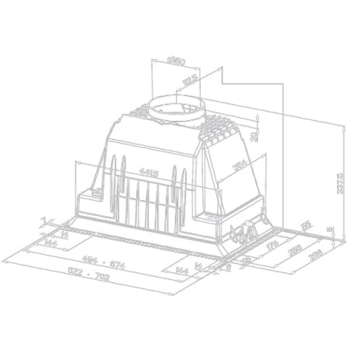 Витяжка Faber Inka Plus Hcs Bk A52 (305.0628.322): Тип монтажу Встраиваемый